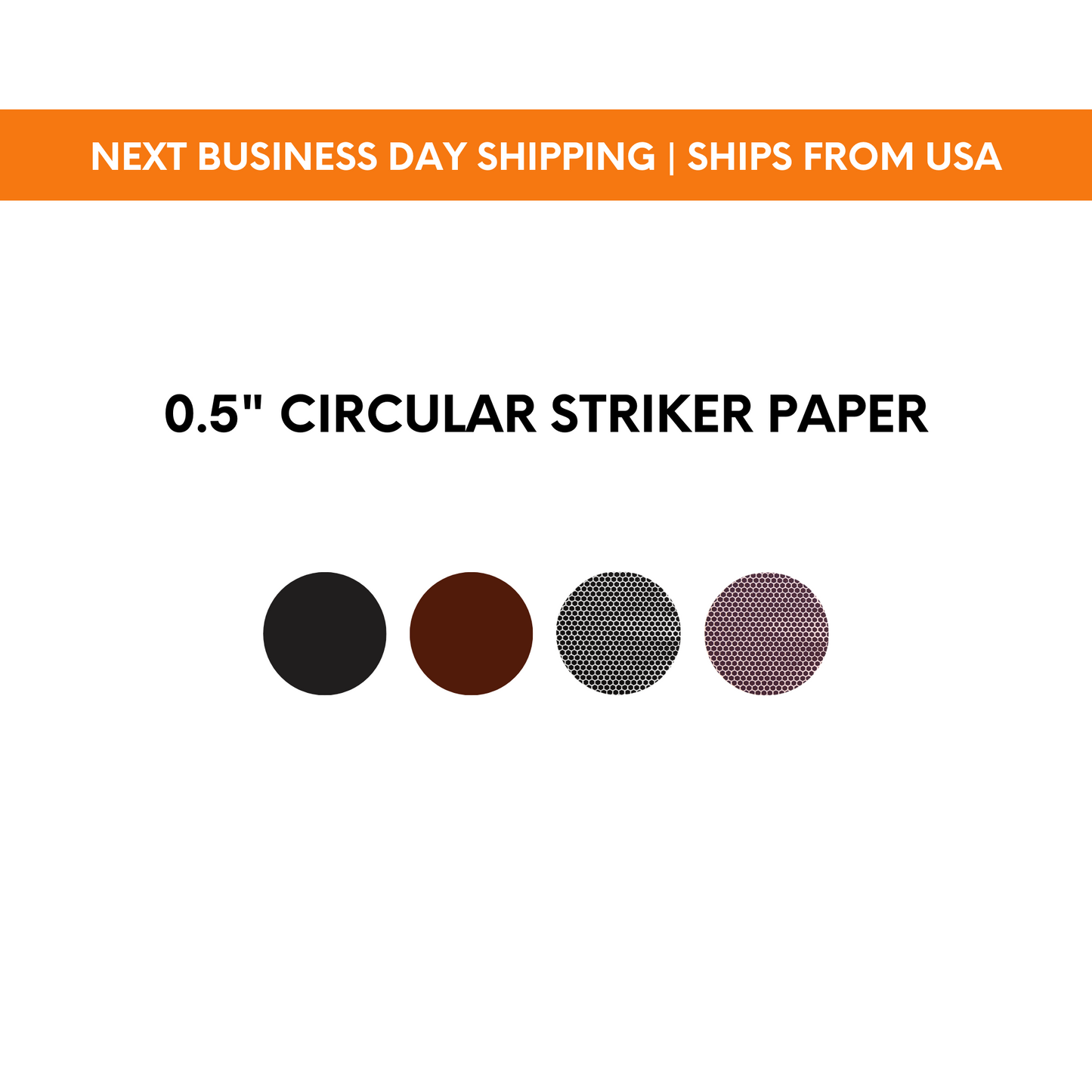 0.5" Circle | Pre-cut Striker Paper