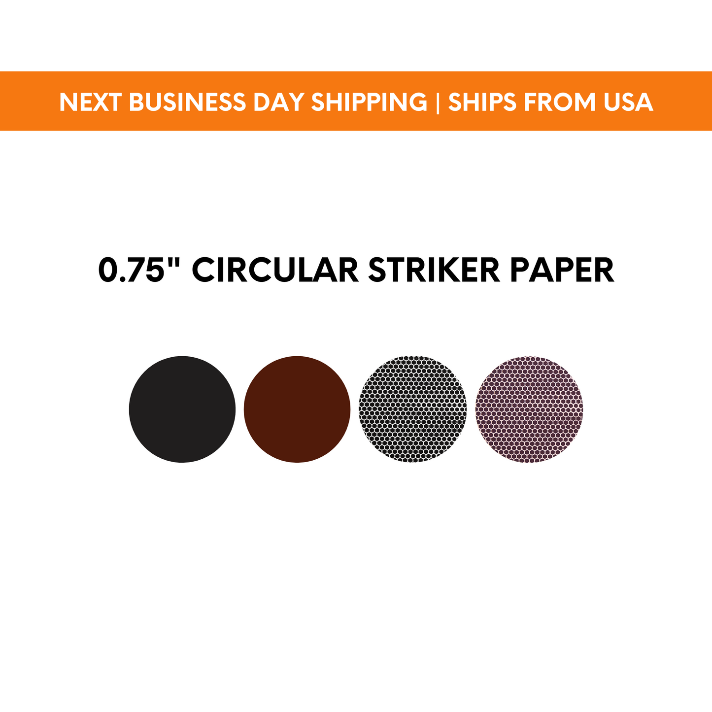 0.75" Circle | Pre-cut Striker Paper