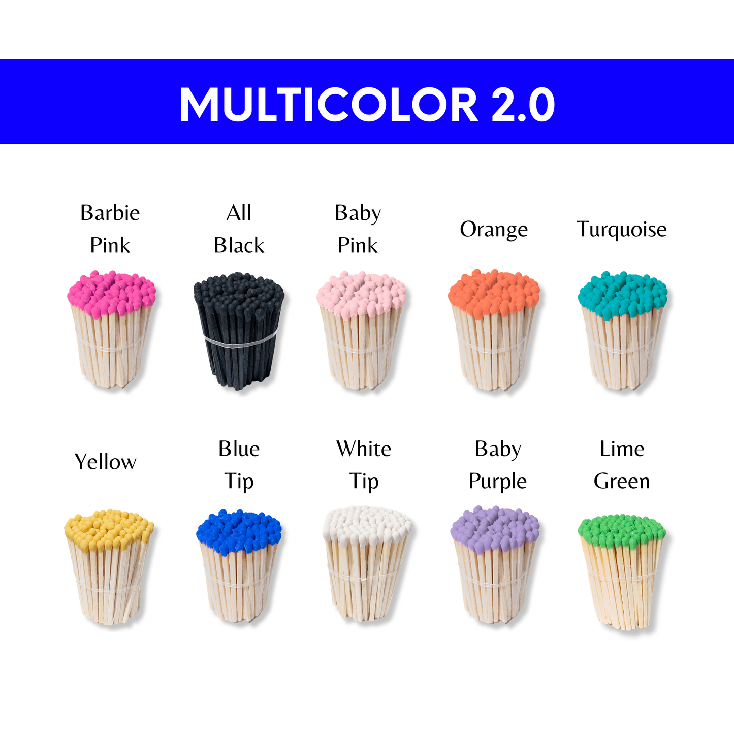 Multicolor 2.0 | 1.90" Safety Matches